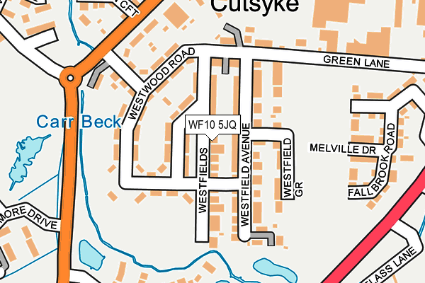 WF10 5JQ map - OS OpenMap – Local (Ordnance Survey) WF10 5JQ map - OS OpenMap – Local (Ordnance Survey)