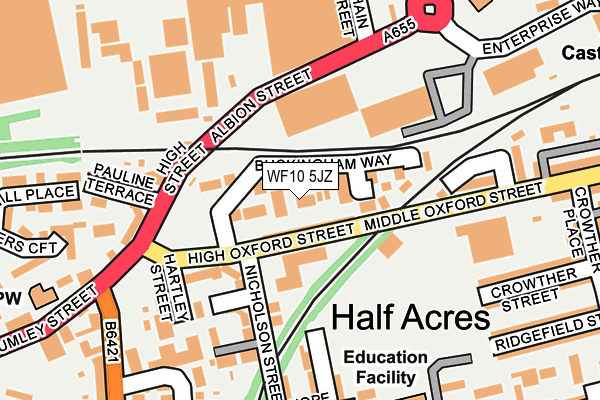 WF10 5JZ map - OS OpenMap – Local (Ordnance Survey) WF10 5JZ map - OS OpenMap – Local (Ordnance Survey)