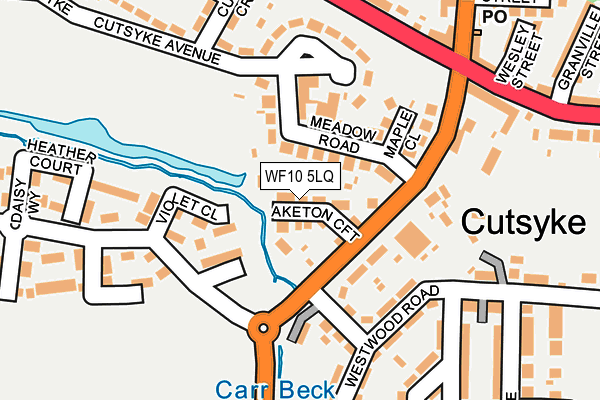 WF10 5LQ map - OS OpenMap – Local (Ordnance Survey)