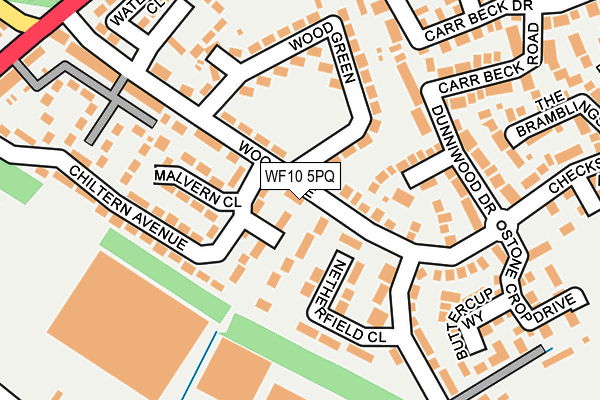 WF10 5PQ map - OS OpenMap – Local (Ordnance Survey) WF10 5PQ map - OS OpenMap – Local (Ordnance Survey)