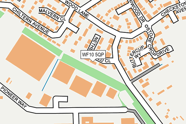 WF10 5QP map - OS OpenMap – Local (Ordnance Survey) WF10 5QP map - OS OpenMap – Local (Ordnance Survey)