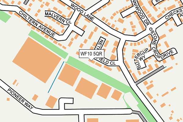 WF10 5QR map - OS OpenMap – Local (Ordnance Survey) WF10 5QR map - OS OpenMap – Local (Ordnance Survey)