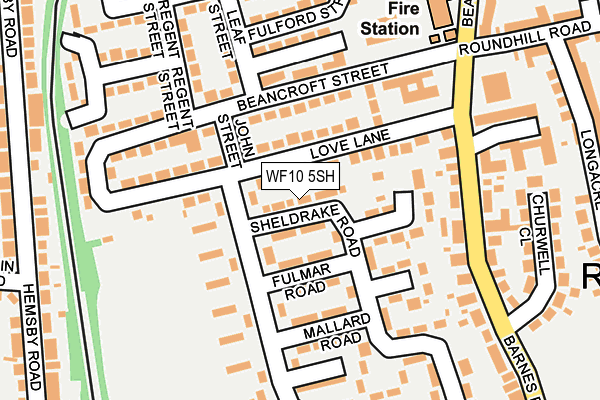 WF10 5SH map - OS OpenMap – Local (Ordnance Survey) WF10 5SH map - OS OpenMap – Local (Ordnance Survey)