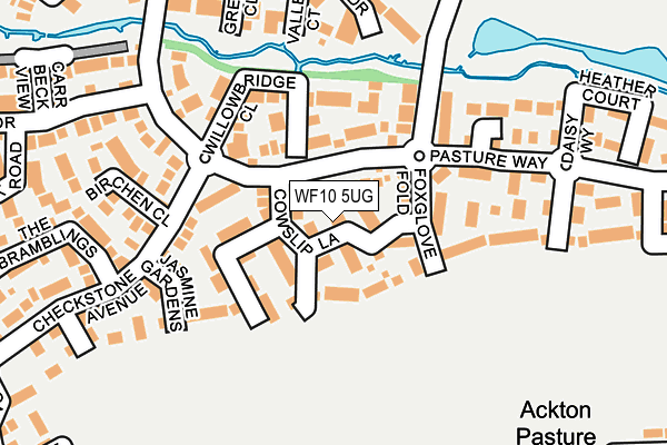 WF10 5UG map - OS OpenMap – Local (Ordnance Survey) WF10 5UG map - OS OpenMap – Local (Ordnance Survey)