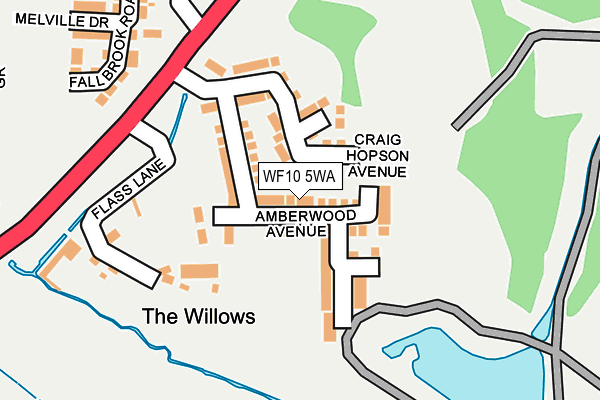 WF10 5WA map - OS OpenMap – Local (Ordnance Survey) WF10 5WA map - OS OpenMap – Local (Ordnance Survey)