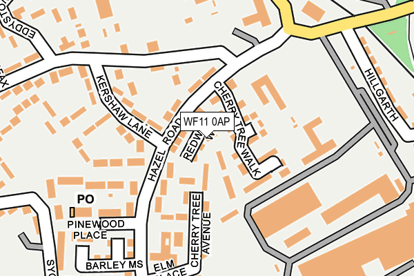 WF11 0AP map - OS OpenMap – Local (Ordnance Survey) WF11 0AP map - OS OpenMap – Local (Ordnance Survey)