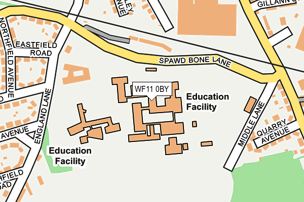WF11 0BY map - OS OpenMap – Local (Ordnance Survey) WF11 0BY map - OS OpenMap – Local (Ordnance Survey)