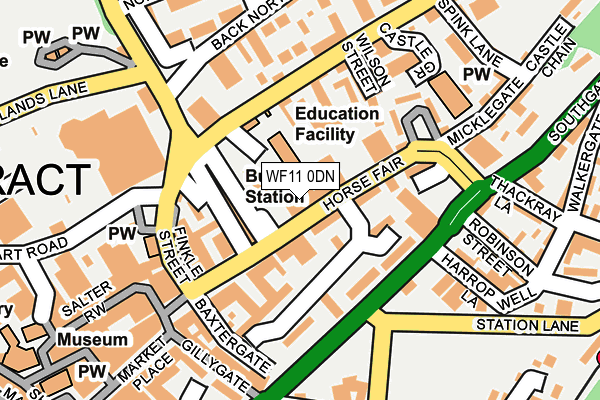 WF11 0DN map - OS OpenMap – Local (Ordnance Survey) WF11 0DN map - OS OpenMap – Local (Ordnance Survey)