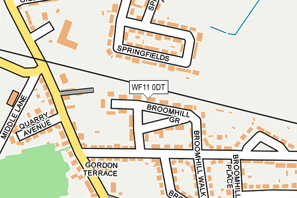 WF11 0DT map - OS OpenMap – Local (Ordnance Survey) WF11 0DT map - OS OpenMap – Local (Ordnance Survey)