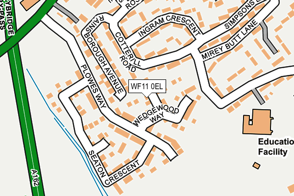 WF11 0EL map - OS OpenMap – Local (Ordnance Survey) WF11 0EL map - OS OpenMap – Local (Ordnance Survey)