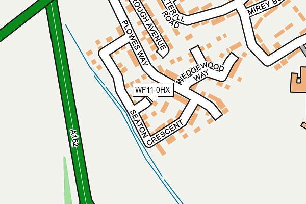 WF11 0HX map - OS OpenMap – Local (Ordnance Survey) WF11 0HX map - OS OpenMap – Local (Ordnance Survey)