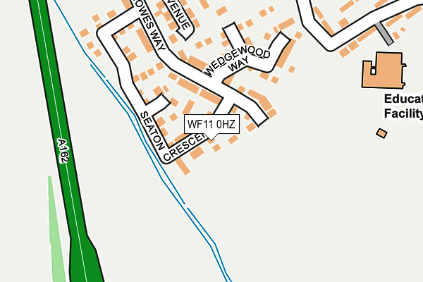 WF11 0HZ map - OS OpenMap – Local (Ordnance Survey) WF11 0HZ map - OS OpenMap – Local (Ordnance Survey)