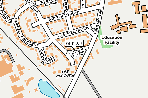 WF11 0JR map - OS OpenMap – Local (Ordnance Survey) WF11 0JR map - OS OpenMap – Local (Ordnance Survey)