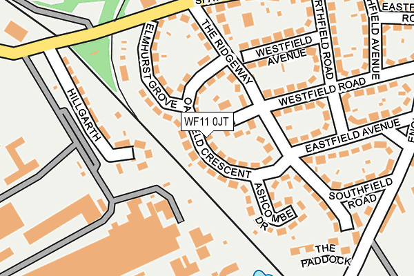 WF11 0JT map - OS OpenMap – Local (Ordnance Survey) WF11 0JT map - OS OpenMap – Local (Ordnance Survey)