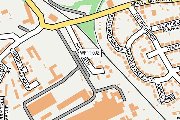 WF11 0JZ map - OS OpenMap – Local (Ordnance Survey) WF11 0JZ map - OS OpenMap – Local (Ordnance Survey)