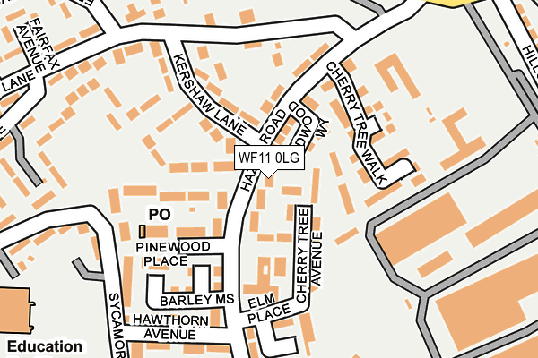 WF11 0LG map - OS OpenMap – Local (Ordnance Survey) WF11 0LG map - OS OpenMap – Local (Ordnance Survey)