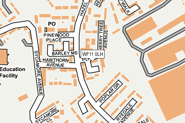 WF11 0LH map - OS OpenMap – Local (Ordnance Survey) WF11 0LH map - OS OpenMap – Local (Ordnance Survey)