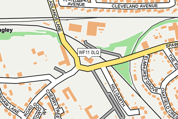 WF11 0LQ map - OS OpenMap – Local (Ordnance Survey) WF11 0LQ map - OS OpenMap – Local (Ordnance Survey)