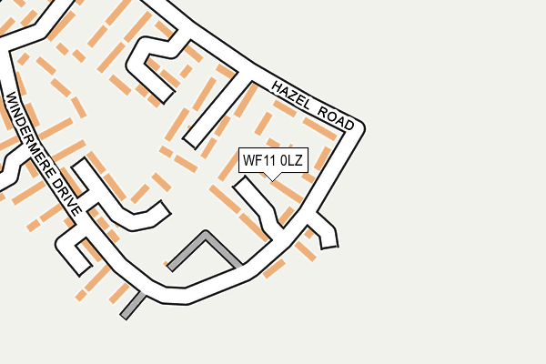 WF11 0LZ map - OS OpenMap – Local (Ordnance Survey) WF11 0LZ map - OS OpenMap – Local (Ordnance Survey)