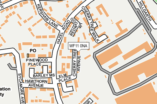 WF11 0NA map - OS OpenMap – Local (Ordnance Survey) WF11 0NA map - OS OpenMap – Local (Ordnance Survey)