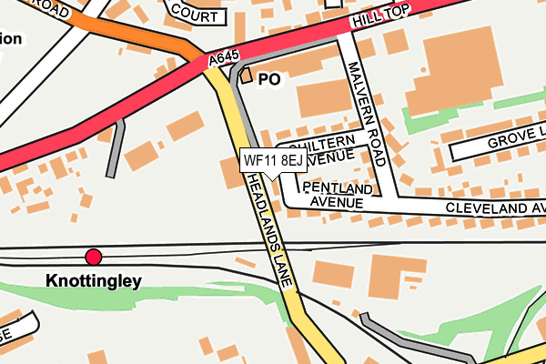 WF11 8EJ map - OS OpenMap – Local (Ordnance Survey) WF11 8EJ map - OS OpenMap – Local (Ordnance Survey)