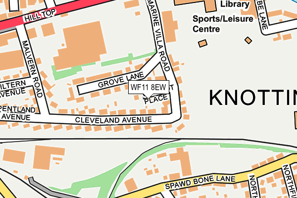 WF11 8EW map - OS OpenMap – Local (Ordnance Survey) WF11 8EW map - OS OpenMap – Local (Ordnance Survey)