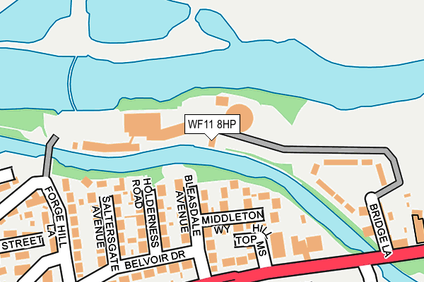 WF11 8HP map - OS OpenMap – Local (Ordnance Survey) WF11 8HP map - OS OpenMap – Local (Ordnance Survey)