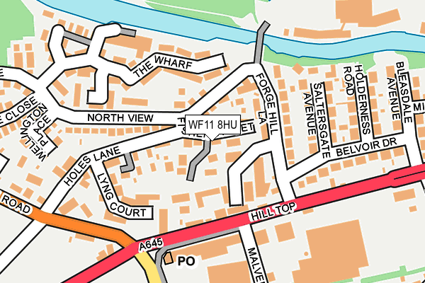 WF11 8HU map - OS OpenMap – Local (Ordnance Survey) WF11 8HU map - OS OpenMap – Local (Ordnance Survey)