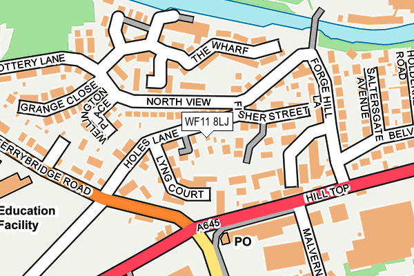 WF11 8LJ map - OS OpenMap – Local (Ordnance Survey) WF11 8LJ map - OS OpenMap – Local (Ordnance Survey)