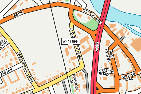 WF11 8PH map - OS OpenMap – Local (Ordnance Survey) WF11 8PH map - OS OpenMap – Local (Ordnance Survey)