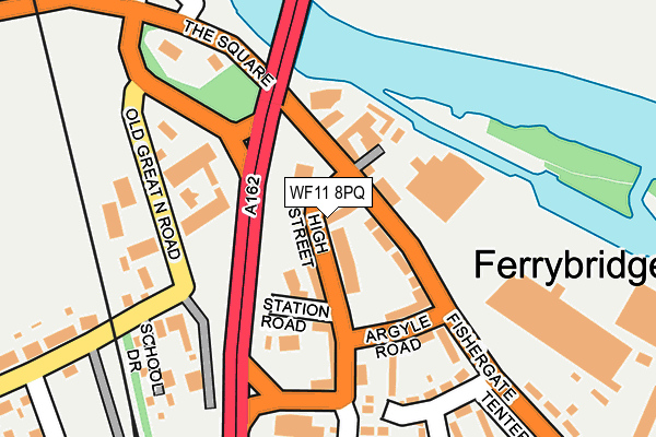 WF11 8PQ map - OS OpenMap – Local (Ordnance Survey) WF11 8PQ map - OS OpenMap – Local (Ordnance Survey)