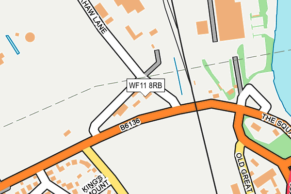 WF11 8RB map - OS OpenMap – Local (Ordnance Survey) WF11 8RB map - OS OpenMap – Local (Ordnance Survey)