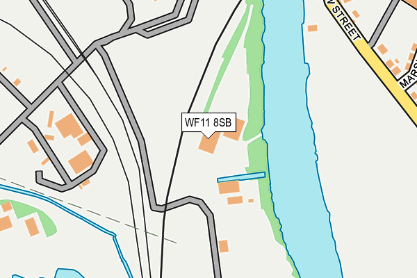 WF11 8SB map - OS OpenMap – Local (Ordnance Survey) WF11 8SB map - OS OpenMap – Local (Ordnance Survey)