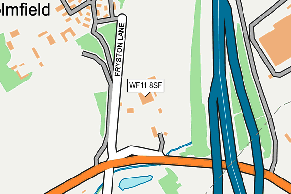 WF11 8SF map - OS OpenMap – Local (Ordnance Survey) WF11 8SF map - OS OpenMap – Local (Ordnance Survey)