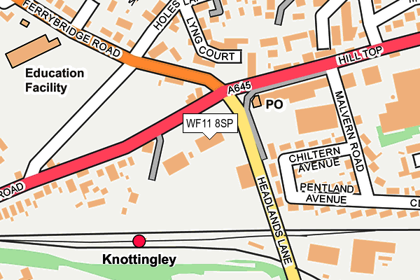WF11 8SP map - OS OpenMap – Local (Ordnance Survey) WF11 8SP map - OS OpenMap – Local (Ordnance Survey)