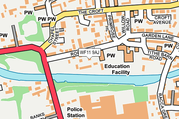 WF11 9AJ map - OS OpenMap – Local (Ordnance Survey) WF11 9AJ map - OS OpenMap – Local (Ordnance Survey)