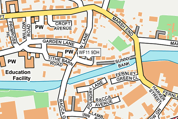 WF11 9DH map - OS OpenMap – Local (Ordnance Survey) WF11 9DH map - OS OpenMap – Local (Ordnance Survey)