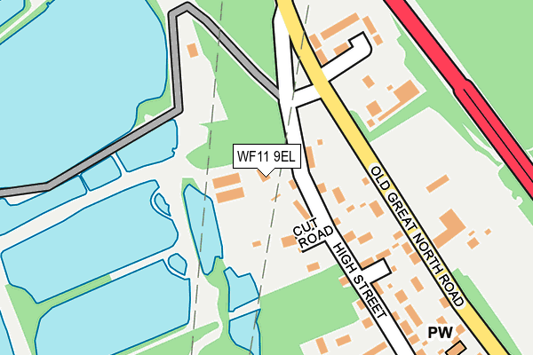 WF11 9EL map - OS OpenMap – Local (Ordnance Survey) WF11 9EL map - OS OpenMap – Local (Ordnance Survey)