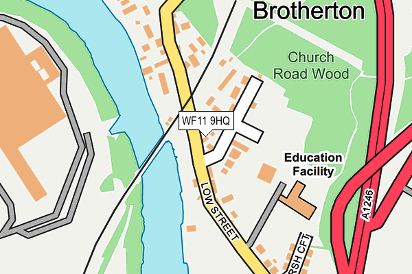 WF11 9HQ map - OS OpenMap – Local (Ordnance Survey) WF11 9HQ map - OS OpenMap – Local (Ordnance Survey)