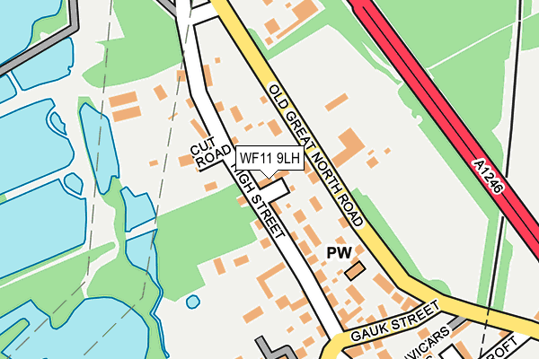 WF11 9LH map - OS OpenMap – Local (Ordnance Survey) WF11 9LH map - OS OpenMap – Local (Ordnance Survey)
