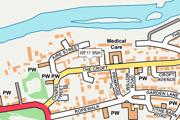 WF11 9NH map - OS OpenMap – Local (Ordnance Survey) WF11 9NH map - OS OpenMap – Local (Ordnance Survey)