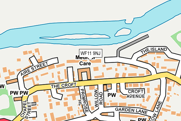 WF11 9NJ map - OS OpenMap – Local (Ordnance Survey) WF11 9NJ map - OS OpenMap – Local (Ordnance Survey)