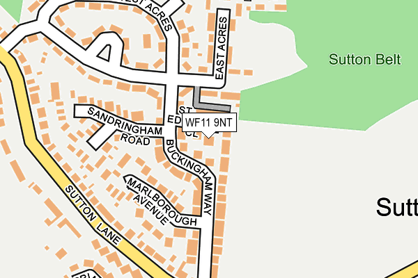 WF11 9NT map - OS OpenMap – Local (Ordnance Survey) WF11 9NT map - OS OpenMap – Local (Ordnance Survey)