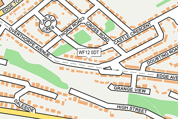 WF12 0DT map - OS OpenMap – Local (Ordnance Survey) WF12 0DT map - OS OpenMap – Local (Ordnance Survey)