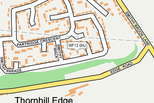 WF12 0HJ map - OS OpenMap – Local (Ordnance Survey) WF12 0HJ map - OS OpenMap – Local (Ordnance Survey)