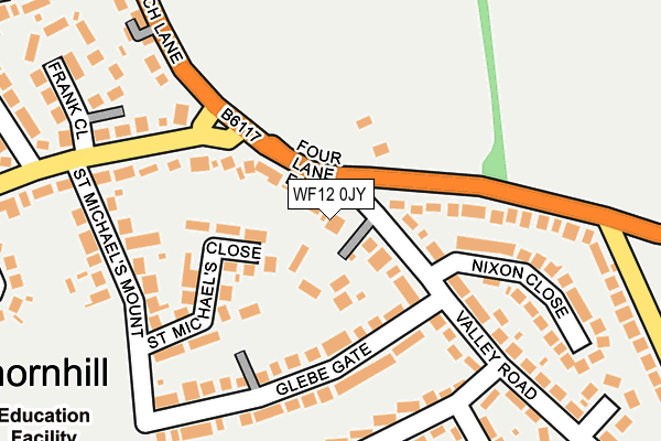 WF12 0JY map - OS OpenMap – Local (Ordnance Survey) WF12 0JY map - OS OpenMap – Local (Ordnance Survey)