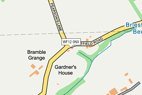 WF12 0NX map - OS OpenMap – Local (Ordnance Survey) WF12 0NX map - OS OpenMap – Local (Ordnance Survey)