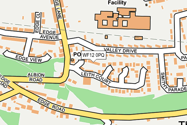WF12 0PQ map - OS OpenMap – Local (Ordnance Survey) WF12 0PQ map - OS OpenMap – Local (Ordnance Survey)