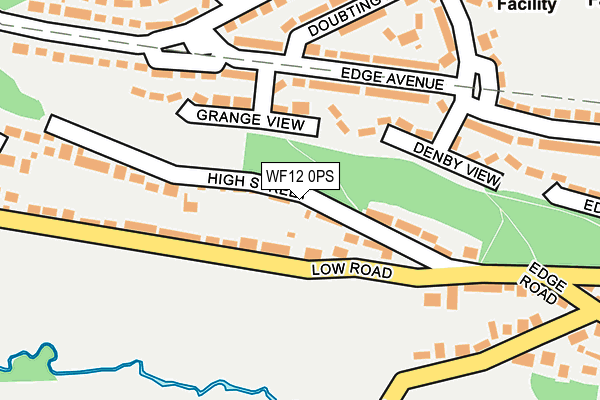 WF12 0PS map - OS OpenMap – Local (Ordnance Survey) WF12 0PS map - OS OpenMap – Local (Ordnance Survey)