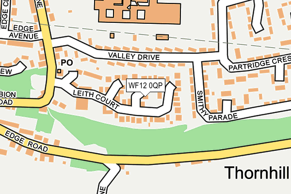 WF12 0QP map - OS OpenMap – Local (Ordnance Survey)